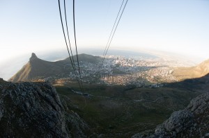 Lift van en naar de Tafelberg in Kaapstad