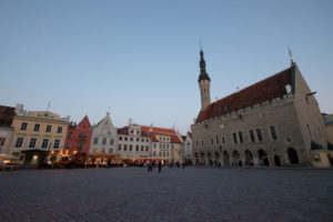 Marktplein in Tallinn, Estland