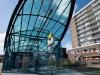 Toegang tot metrostation Parkweg in Schiedam