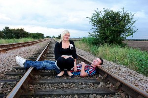 Engagement shoot "Heading down the right track"