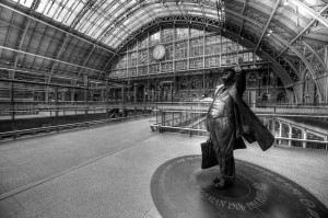 St. Pancras internationaal treinstation in Londen