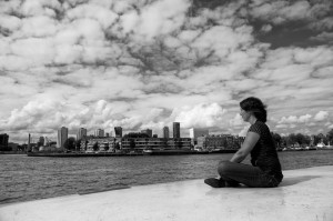 Fotoshoot op de Kop van Zuid in Rotterdam