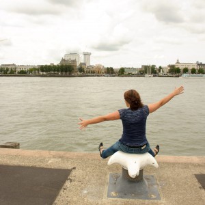 Fotoshoot op de Wilhelminapier in Rotterdam