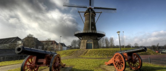 Molen in HDR in Gorinchem