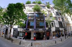 Kunst Haus Wenen, ontworpen door Hundertwasser