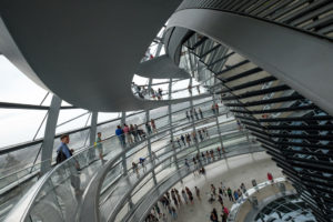 De koepel van de Bundestag in Berlijn