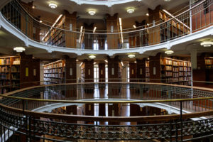 Rotunda in de Nationale Bibliotheek van Finland