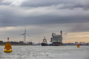 Stopcontact windmolenpark op zee